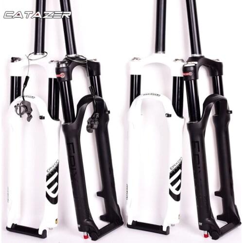 Bike Fork 26 27.5 29 Er Disc Brake Remote Shoulder Control MTB Mountain Suspension Fork Air Resilience Oil Damping Line Lock