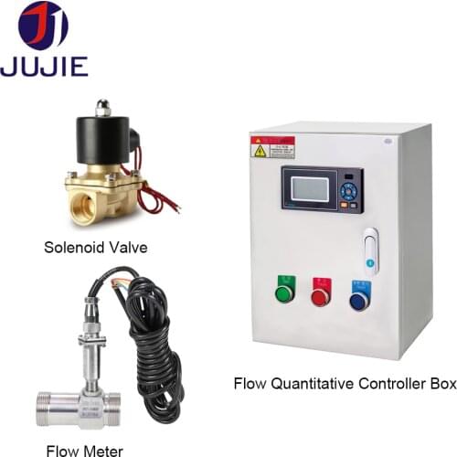 DN15 DN20 DN25 DN32 DN40 high accuracy flow batch controller water fuel oil gasoline diesel Automatic control flow sensor valve