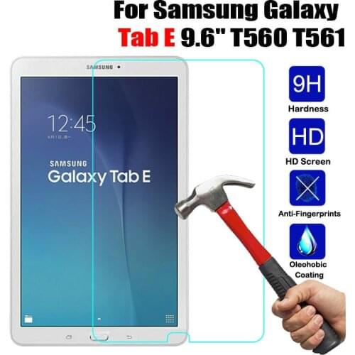 2PCS Tempered Glass Screen Protector For Samsung Galaxy Tab E 9.6" SM-T560 / T561 Tablet Safety Protective Glass Film