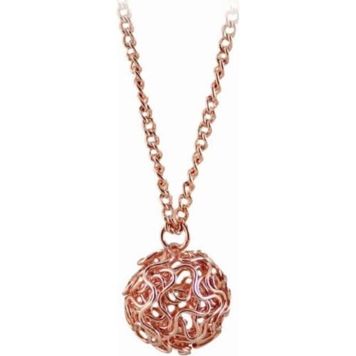 2015 New Fashion Hot Sale Fashion Jewelry Rose Zinc Alloy Ball Pendant Necklace For Women Free Shipping