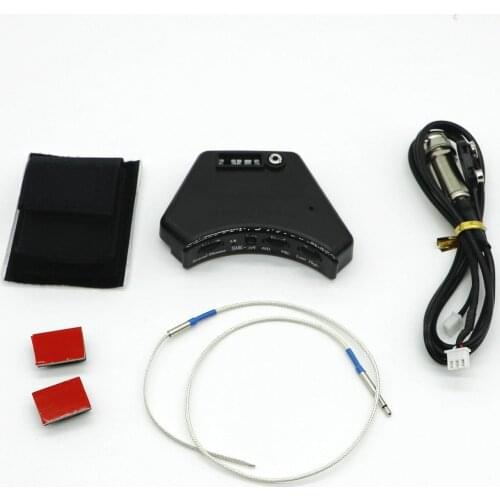 Soundhole Guitar Pickup for Acoustic Classical Guitar with Silver Piezo Guitar Preamp with Volume control