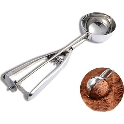 1PCS Stainless Steel Portion Cream Scoop All-purpose Scoop For Ice Cream Frozen Yogurt Cookied Dough Meat Balls Kitchen Supplies