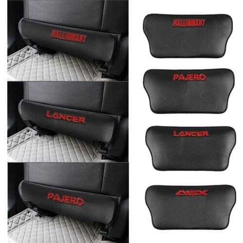1pcs Universal Car Back Protector Cover Seat Back Anti-Kick Cushion Pad for Mitsubishi ASX Lancer Pajero Ralliart Accessories