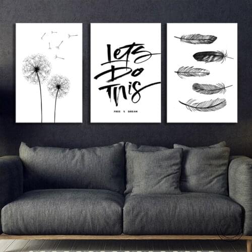 3 Piece Nordic Style diamond painting cross stitch Dandelion Feather DIY full square round Diamond Embroidery mosaic stickers