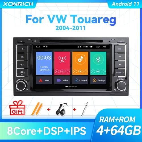 IPS DSP 2 Din Android 10 Car DVD Player For VW/Volkswagen/Touareg/Transporter T5 2004-2011 Multimedia GPS Radio 8 Core 4GB 64GB