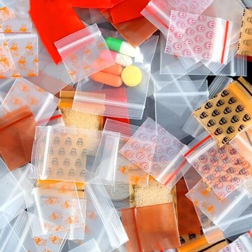 Cheaper Small Plastic Zipper Bag Ziplock Bag Ziplock Pill Packaging Pouches More Size Mini Zip lock Bags Plastic Packaging Bags