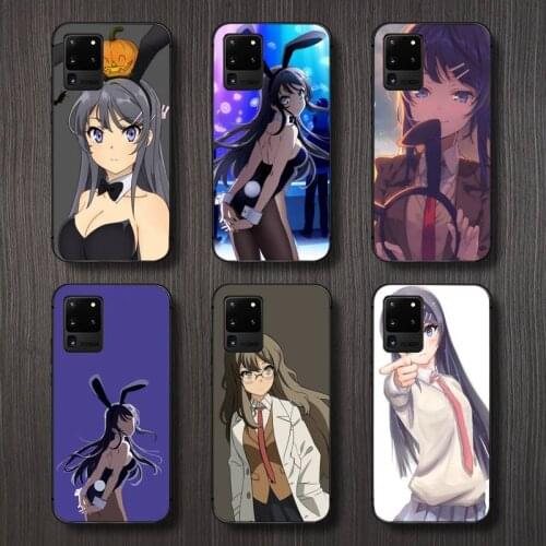 Mai Sakurajima anime girl Phone Case For Samsung galaxy S 7 8 9 10 20 edge A 6 10 20 30 50 51 70 note 10 plus