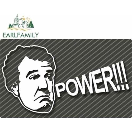 EARLFAMILY 13cm x 7.8cm For Gear Race Car Euro Jeremy Clark Car Stickers Decals Anime Fashion Occlusion Scratch VAN Decoration