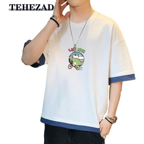 Cartoon t Shirt Graffiti Printed Tshirt Men Shirt Short Sleeve Korean Plus Size Clothing Summer 2021 Couples t Shirts Matching