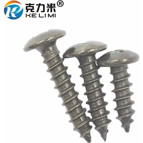 KELIMI M5 Cyan Metric Thread self tapping Screw cross screw metal rivet retainer 5mm hole Fastener Screws