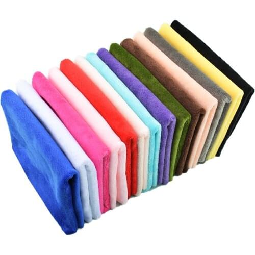 Chainho,Short Plush Fabric,Pure Color,Super Soft,Handmade Cloth For DIY Sewing,Toy And Cushion Material