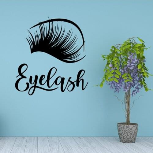 Cartoon eyelash Home Decor Modern Acrylic Decoration Decor Living Room Bedroom Removable Wall Art MURAL Drop Shipping