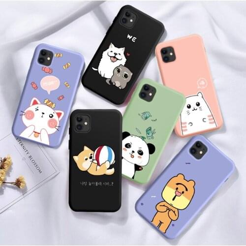 Cartoon Liquid Silicone Phone Case For Samsung J4 Plus J6 Plus J8 2018 M11 M21 M31 M10 M20 M30 M30S Shockproof Case Cover