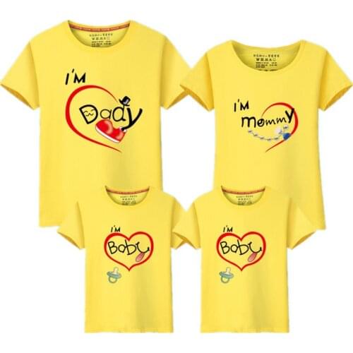 Matching Family Clothing Fashion Mother Daughter Clothes Printed T shirt Top Tee Family Matching Outfits Mommy And Me Clothes