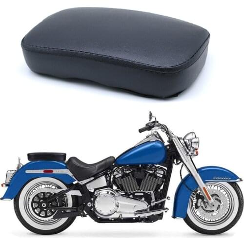 Motorcycle Seat Cushion Pad Rectangular Passenger Suction Cup Seat for Harley Sportser Iron XL 883 Cruiser Chopper Dyna Custom