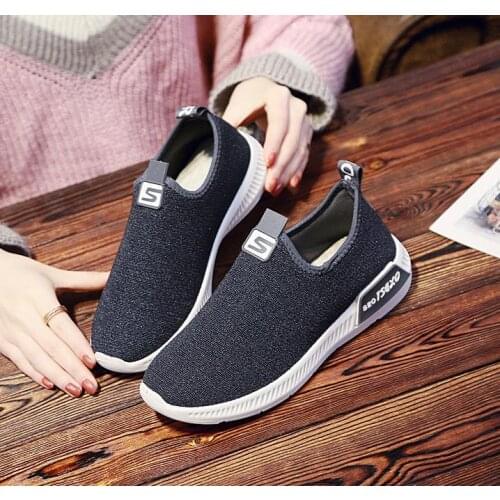 Sell Like 2021 Womens Casual Shoes Womens Running Shoes Flat Shoes Sock Shoes Breathable Shoes Non-slip Shoes