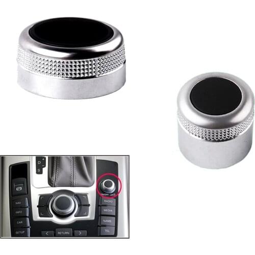 MMI Multi Media Rotary Knob Main Menu Volume Switch Cover 4F0919069 4F0919070 For Audi A6 Allroad Quattro C6 A8 Q7 2007-2009 RS6