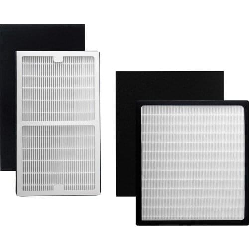 Replacement Filter Set for Idylis IAP-10-280 Air Purifier IAF-H-100C IAF-H-100D Filter TYPE C+D with Carbon Filters