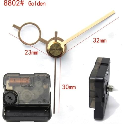 Suzuki Silent Movement Plastic Wall Clock Movement with 8802# golden hands Clock Accessory Quartz Clock Movement HS88
