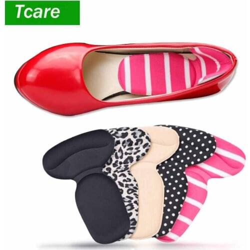 Tcare 1Pair Fashion Foot Care Shoe Pads High Heel Shoe Cushion Insole Inserts Pads, Heel Grips Back Liner Shoe Boot Cushion New