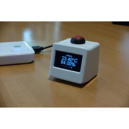 Temperature and humidity weather station clock / wifi smart weather forecast / open source / electronic enthusiast / ESP8266