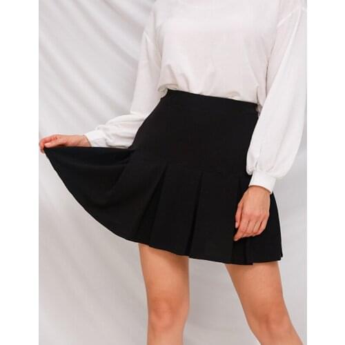Sexy Women Pleated Skirts High Waist Dance Pleated Skirts for Girls School Pleated Skirt White A-Line Female Kawaii Mini Skirts