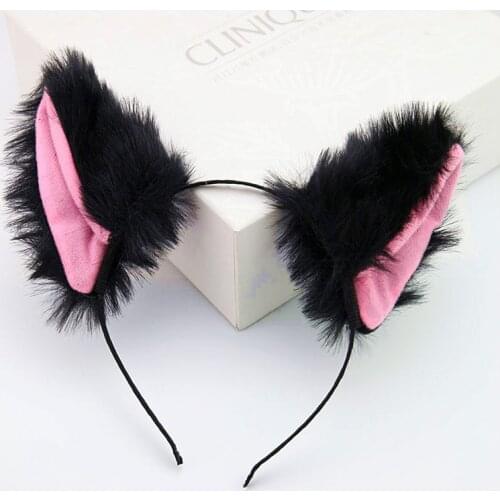 1Pcs Lovely Cartoon Small Bell Hair Hoop Bowknot Hairband with Cat Ear Headwear for Women Girls Hair Accessories Party Head Band