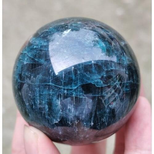 1pc Natural apatite Quartz sphere Crystal Ball reiki Healing