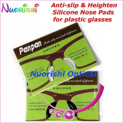 100 pairs T2100 Anti-slip Silicone Heighten Nose Pads Sticker for Acetate Plastic Glasses Sunglass 1.8/ 2.5/2.8mm Free Shippping