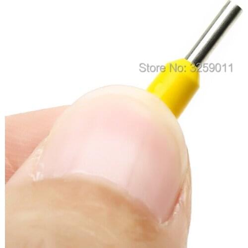 1000PCS EV1508 1.5mm Electrical Crimp Terminal Block Tubular Wire Connector Cable Cord End Bootlace Ferrule tubular E1508 AWG16