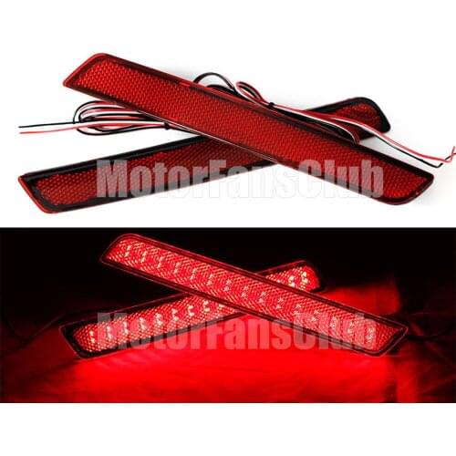 2X LED Lens Rear Bumper Reflector Brake Stop Light Lamp for Chevrolet Malibu 2012-15