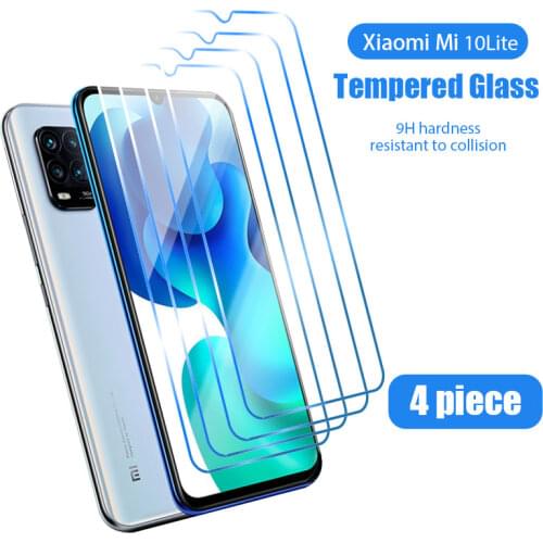 4PCS screen protector for Xiaomi mi 11 Lite 5G 9T 10T pro protective glass for Xiaomi poco F3 GT F2 Pro mi note 10 9 lite gass