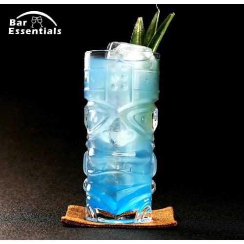 420ml Hawaii Tiki Mugs Cocktail Cup Beer Beverage Mug Wine Mug Glass Easter Islander Tiki Mug Bar Tool