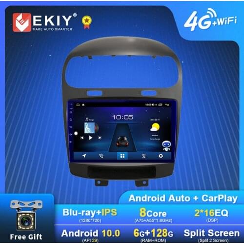 EKIY Android Car Radio For Dodge Journey Fiat Leap 2012-2020 Navi GPS 1280*720 IPS DSP Carplay Multimedia Player Auto Stereo DVD