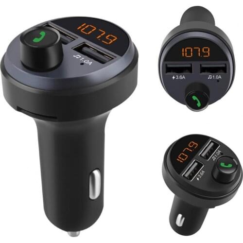 3.6A 5V Car Chargers 2 Ports Fast Charging For Samsung Huawei iPhone Universal Dual USB Car-charger Adapter With FM Transmitter