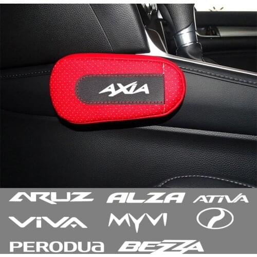 Car soft leather leg pads knee pads seat support Accessories For Perodua Alza Aruz Ativa Axia Bezza Kelisa Myvi Nippa Viva