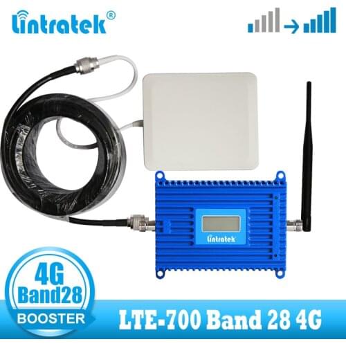 B28 4G LTE 700 mhz signal booster cellular amplifier booster 4g internet Band 28 LTE700 Cellphone internet repeater with ALC