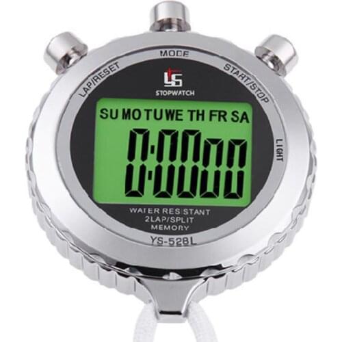 Silent Stopwatch with Light 0.01s Accuracy Countdown Timer Sports Stopwatch 7.4 x 6 x 1.5cm