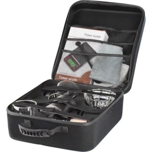 V60 Barista Travel Set Coffee Accessories Coffee Kettle Scale with Timer Paper Filters Coffee Bean Grinder 2020 New