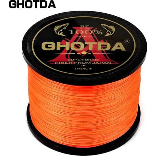 GHOTDA 8 Strands 1000M 500M 300M 100M Braid Fishing Line Multifilament Carp Fishing Line 18-78lb