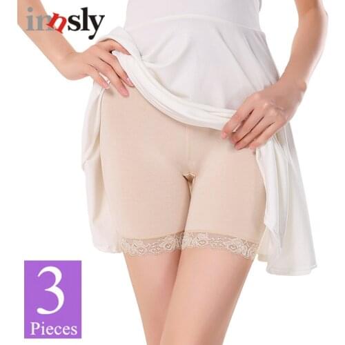 3 Pieces/Pack Women Safety Short Pants Big Size Female Boyshort Boxer Under Skirt Large Size Underwear Ladies Safety Panties