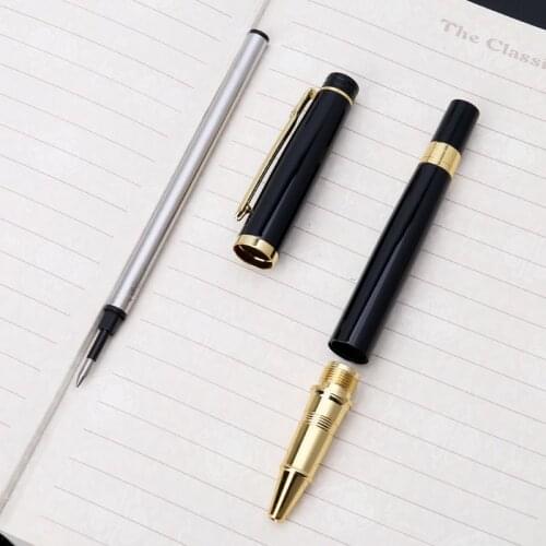 2021 New Exquisite Rollerball Pens Black Gel Ink Sign Pen Signature Writing Stationery Business Study Office Supplies 0.5mm Nib