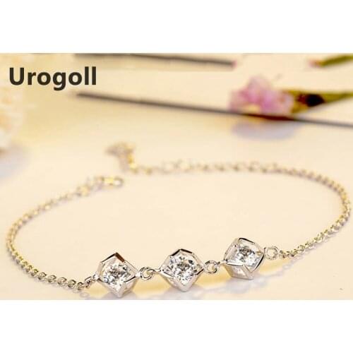 New Genuine S925 Sterling Silver Fine Jewelry Luxury Zirconia Bracelets For Women Anniversary Silver 925 Jewelry Gifts