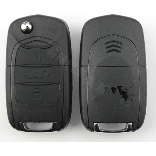 DAKATU Flip Replacment Remote Key Shell For Wuling Hongguang Baojun 630 730 560 310 Folding Car Key Case 3 Buttons Uncut Blade