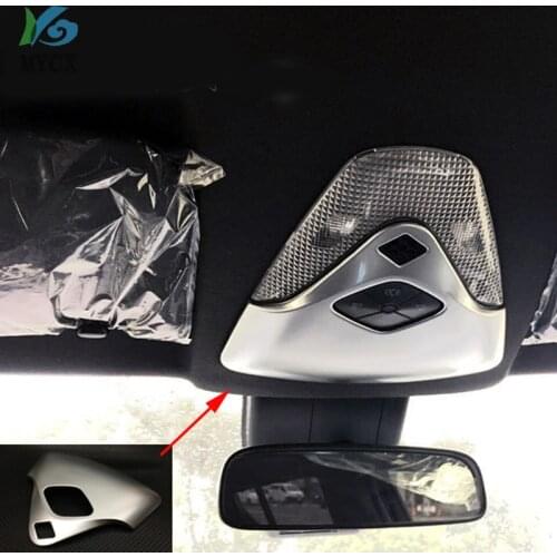 For Toyota C-HR CHR 2016 2017 2018 Interior Matte Front Reading Light Lamp Surround Trim Car Accessories Styling 1PCS