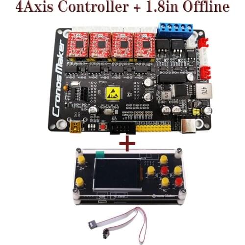 GRBL 4-axis Stepper Motor Controller Control Board With Offline/300W Spindle USB Driver Board For CNC Laser Engraver Board 3Axis