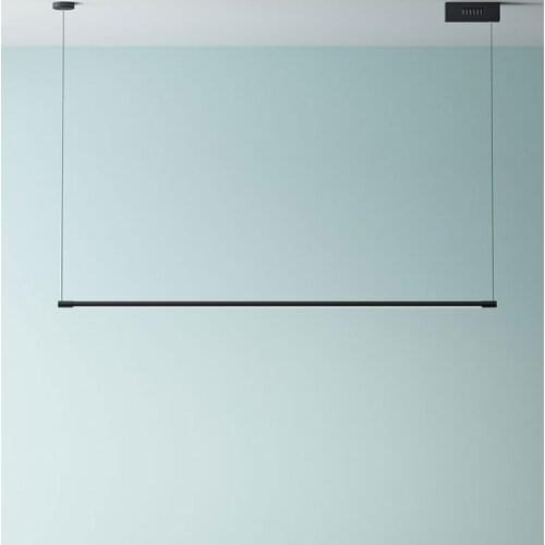 Modern Minimalist Strip Line Pendant Lights Led Kitchen Hanging Lamp Office Bar Dining Room Light Fixtures Home Lighting Decor