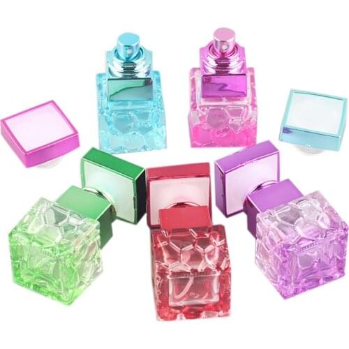 10ML Portable Glass Perfume Bottle With Atomizer Empty Parfum Case With Spray For Travel F20171933