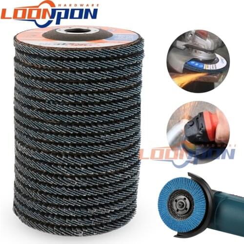 115mm Professional Flap Discs Sanding Discs 4.5inch Grinding Wheels Blades For Angle Grinder 40/60/80/120Grit 5Pcs/10Pcs