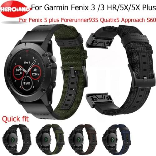 22 26mm Silicone Watch Band Easy Quick Fit Strap for Garmin Fenix 3 3HR/Fenix 5X/Fenix 5X Plus/S60/D2/MK1/Fenix 5/Fenix 5 Plus